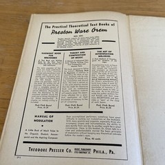 1916 Harmony Book For Beginners – 144 Pages – Antique Book Preston Ware Orem