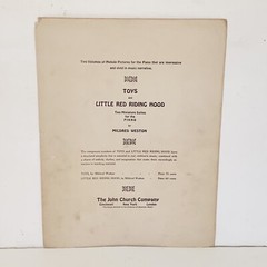 Antique 1924 Waltz of the Paper Dolls Piano Sheet Music by Mathilde Bilbro