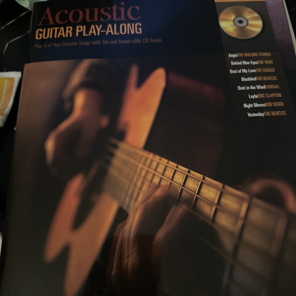 Acoustic Sheet Music Guitar Play-Along Book and Audio NEW 000699569