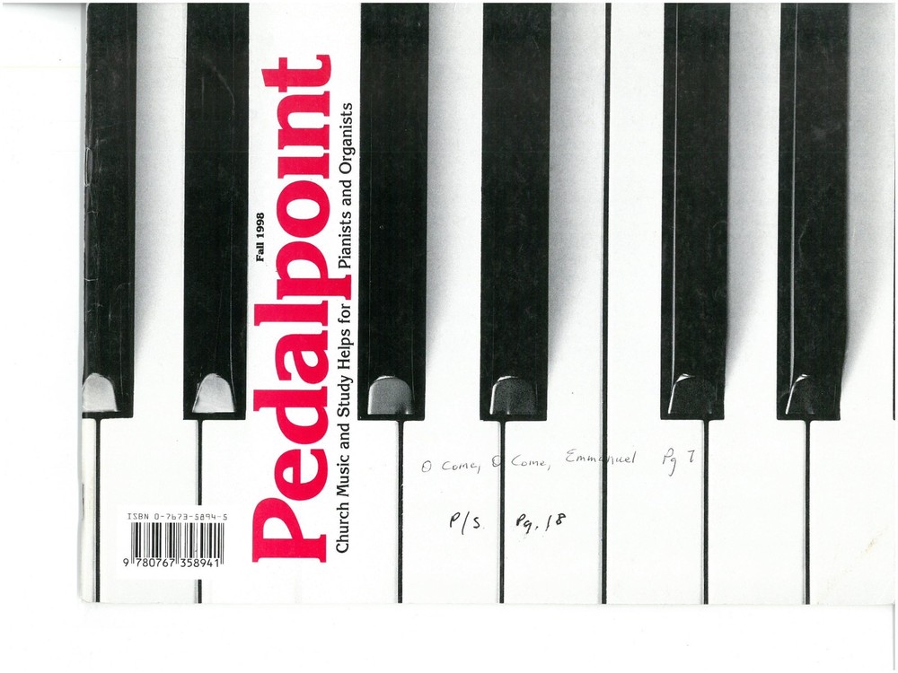 Pedalpoint Fall 1998 Volume 18, Number 1