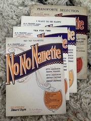 M 1924 4-pack of musical sheet music from NO NO NANETTE by Otto Hatbach