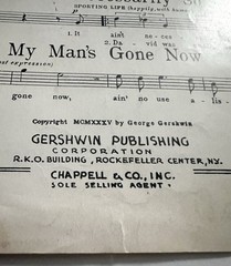 1935 Porgy and Bess SUMMERTIME Sheet Music George Gershwin A Minor/B Minor