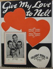 Give My Love to Nell – Arr Mort H. Glickman – Sheet Music 1935