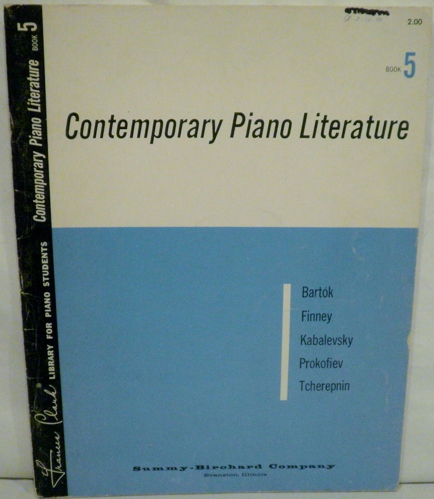 Contemporary Piano Literature Book 5 Frances Clark Library for Piano Students
