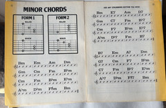 Vintage 1978 Bull’s-Eye Easy Chord Finders Poster #1 & Rhythm Chords Book