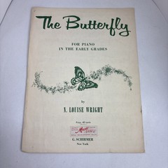 The Butterfly Piano Early Grades N. Louise Wright Sheet Music 1948