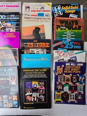 Lot 27 Vintage 1980s Pop Piano Vocal Guitar Sheet Music Songbooks 80&rsquo;s Pop ROCK