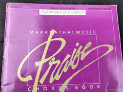 1990 Maranatha Music Praise Chorus Book Expanded 2nd Edition Words Only Edition