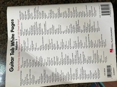 Guitar Tab White Pages Volume 1