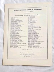 WITHER THOU GOEST Sheet Music 1954 Religious Pop Church Guitar Piano