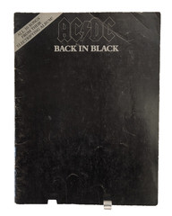 Back In Blac AC/DC Sheet Music Song Book Guitar 80s Hard Rock & Roll M37