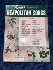 Robbins Music Collection Neapolitan Songs Sheet Music English Italian 1964