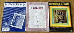 Mixed Lot of 60 Vintage 1950&rsquo;s-1960&rsquo;s Piano Vocal Sheet Music. Folk, Pop, Etc.