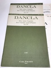 Dancla Six Airs Varies For Violin and Piano (Lot Of 2) No. 125 & No. 126