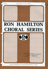 RON HAMILTON CHORAL SERIES « DE GOOD OLE GOSPEL TRAIN » SHEET MUSIC SATB 1981