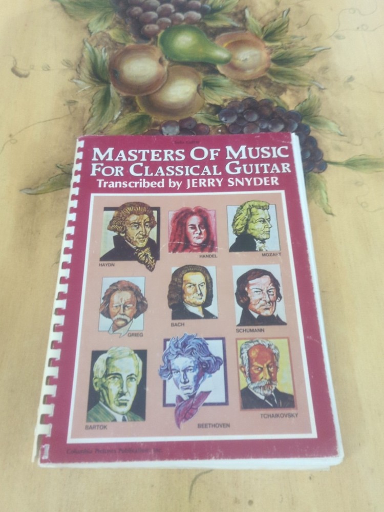 Masters Of The Music For Classical Guitar Rare ,144 Pages 1985 Edition Last One