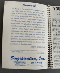 YOUTH FAVORITES 1963 Christian/Gospel Music Book, spiral bound, 130 pages