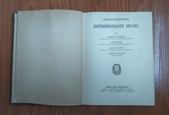 Intermediate Music 1924 illustrated Vintage Book Music Education Series