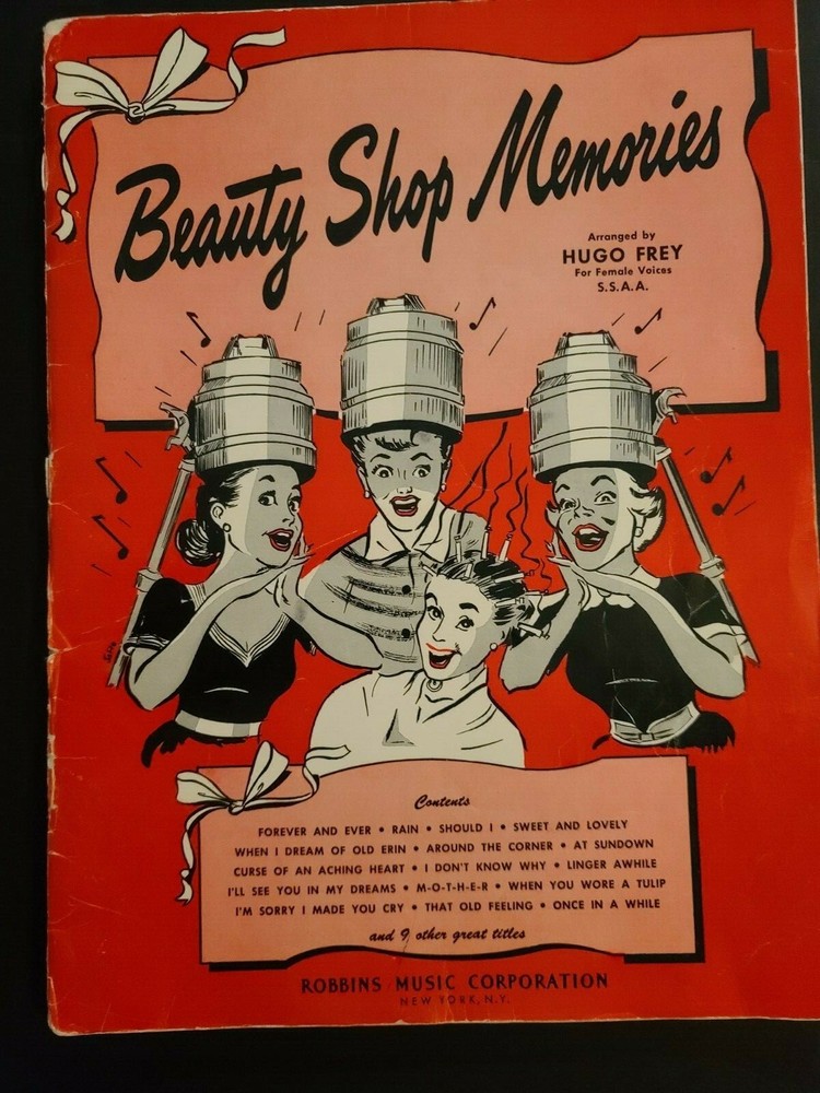 Beauty Shop Memories Sheet Music, Hugo Frey, For Female Voices, 25 hits 1951