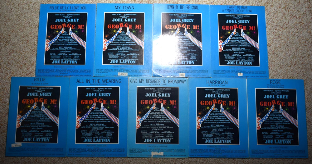 Sheet Music Lot (9) George M! 1968 Broadway Musical Joel Grey George M Cohan