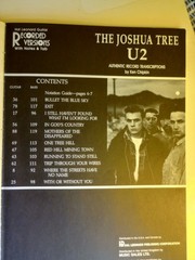 Vintage 1987 U2 The Joshua Tree Songbook Sheet Music Song Book with Lyrics