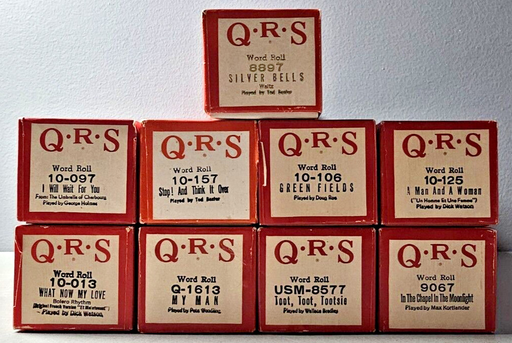 QRS Player Piano Word/Music Roll – Choose Roll – Use Drop Down Box to Choose