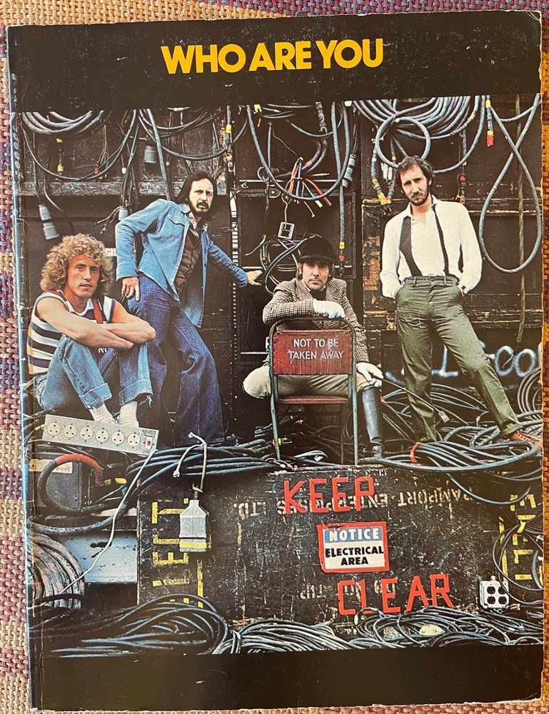THE WHO- Who Are You – Song Book 1978 – Music – Guitar Tab
