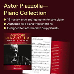 Astor Piazzolla Piano Collection | Tango Sheet Music Book for Solo Piano | Latin