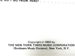 Fiorello Vocal Selections Sheet Music Book 1960 Piano Voice 8 Songs US Seller