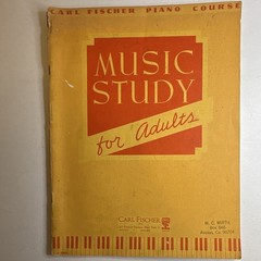 Carl Fischer Music Study for Adults Piano Beginner Song Book 1941