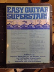 1970&rsquo;s 1980&rsquo;s Easy Guitar Songbook 50 Easy Listening Warrior Brothers 128 Pgs VG