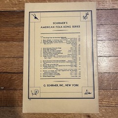 Schirmer&rsquo;s American Folk Song Series Set 18 Ballads Carols Southern Appalachia
