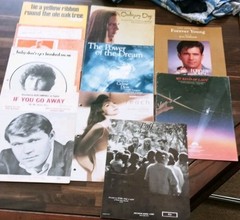 Sheet Music lot: Celine Dion/Supertramp/Nilsson/Glen Campbell/Peter, Paul & Mary