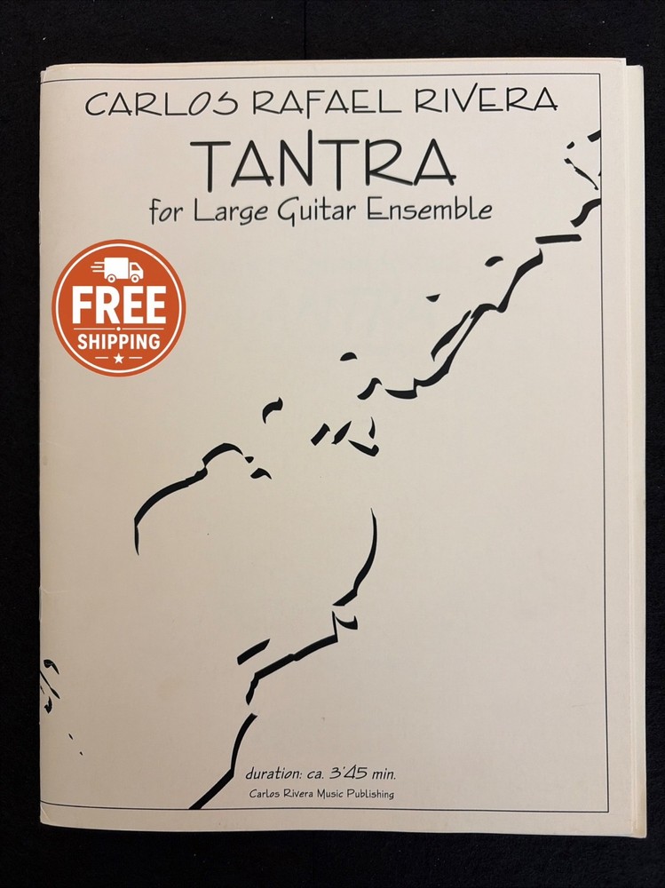Carlos Rafael Rivera Tantra Large Guitar Ensemble Score & Parts Guitar Orchestra