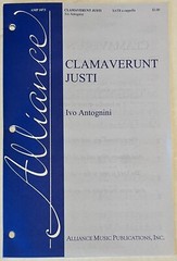 Clamaverunt Justi by Ivo Antognini SATB a cappella Piano Sheet Music Alliance