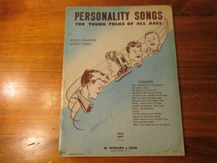 Vintage (1946) Personality Songs Sheet Music Book. M. Witmark & Sons. 16 Songs