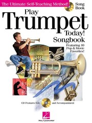 Play Trumpet Today! Songbook Sheet Music 10 Pop Songs Hal Leonard Book CD Pack