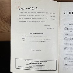 The Children&rsquo;s Songster (Singspiration) by Alfred B. Smith (1950s?)