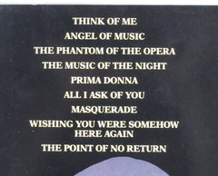 The Phantom of the Opera Easy Piano Songbook Hal Leonard 1988
