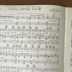 Bregman, Vocco & Conn You&rsquo;ll Never Know Piano Solo Sheet Music Soundtracks BVC