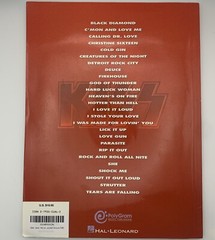 The Best of Kiss for Bass Guitar Bass Recorded Versions Paperback Music Book