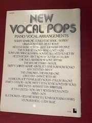 Vintage 1975 New Vocal Pops Piano/Vocal Arrangements Sheet Music Book