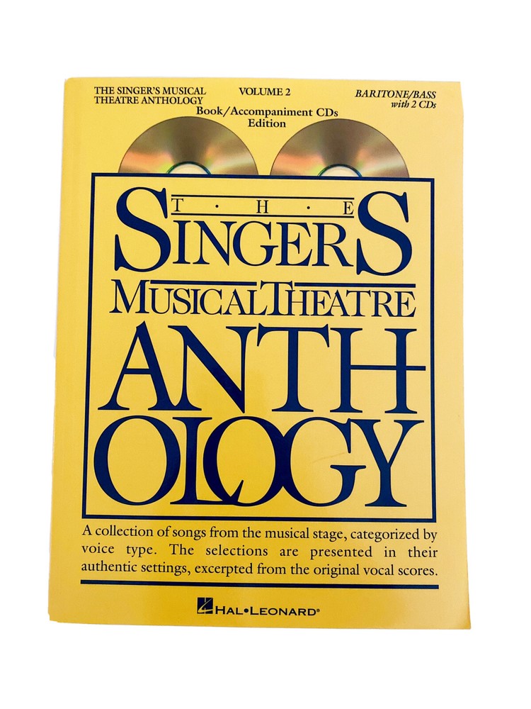 THE SINGERS MUSICAL THEATRE ANTHOLOGY V. 2 Book/2 CD Combo~Baritone/Bass~NEW