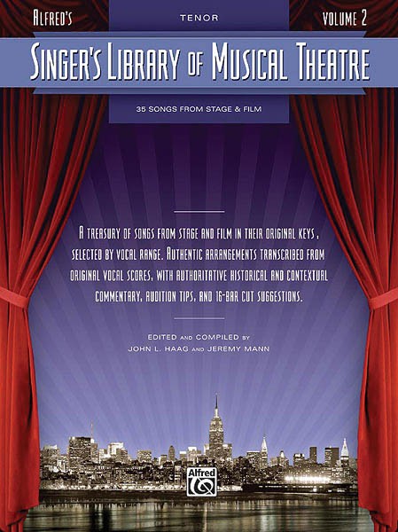 Singer&rsquo;s Library Musical Theatre Vol 2 Tenor Piano Sheet Music Songs Book
