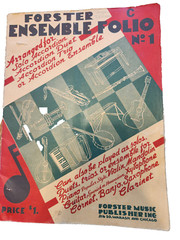 1937 FORSTER C ENSEMBLE FOLIO NO. 1 Accordion Music