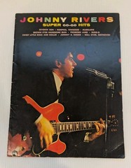 Rare JOHNNY RIVERS SUPER GO-GO HITS Sheet Music Song Book 1965, Piano, Voice