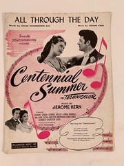 Sheet Music All Through the Day 20th Century Fox Centennial Summer 1946 PA-14