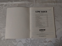 Solo for Low Voice Volume 4 Vocal Solos with Accompaniment from Lexicon 1982 VTG
