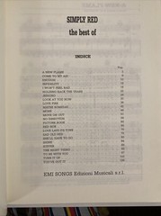 Simply Red The Best Of Simply Red Songbook Sheet Music RARE Italy Press 1991