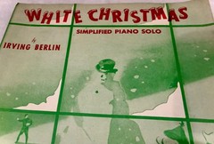 VTG 1942 « WHITE CHRISTMAS » SHEET MUSIC SIMPLIFIED PIANO SOLO IRVING BERLIN